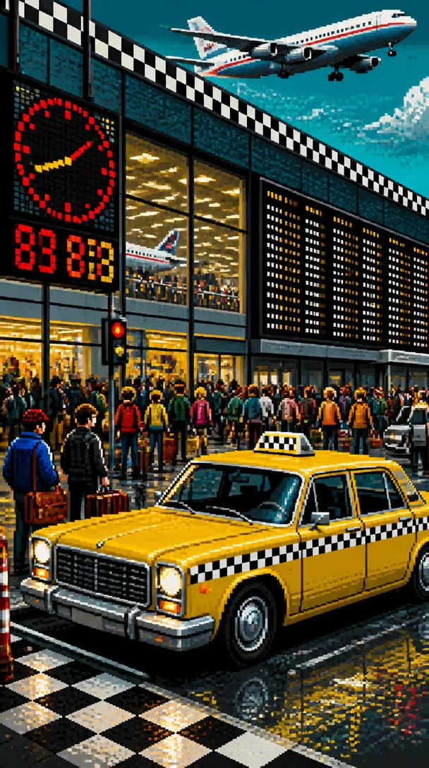 Big Yellow Taxi: Airport Panic