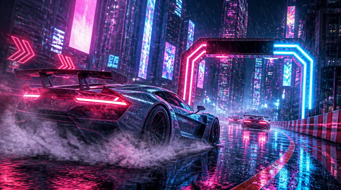 Neon Drift: Rain City Circuit