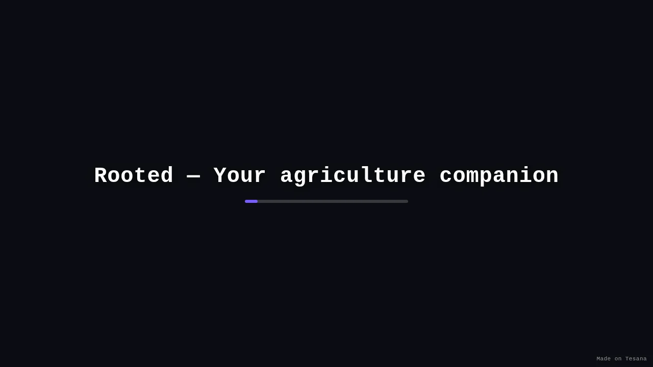 Rooted — Your agriculture companion
