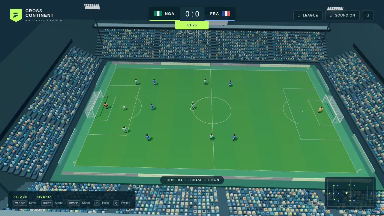 Cross Continent — Football League
