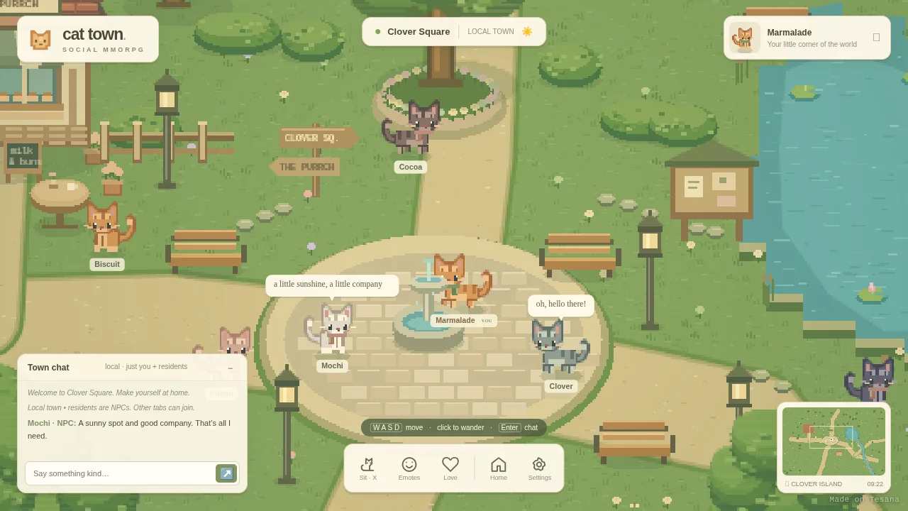Cat Town · a little place to belong