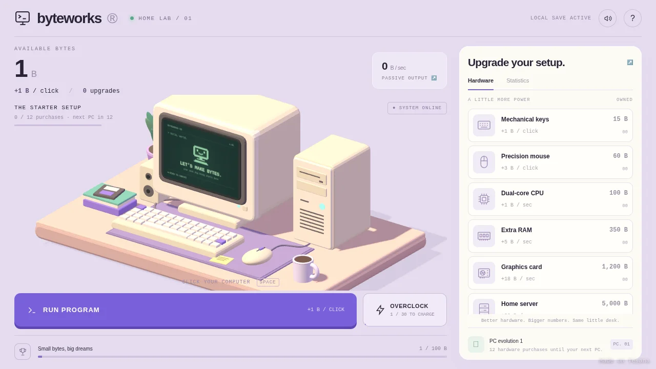 Byteworks — Computer Clicker