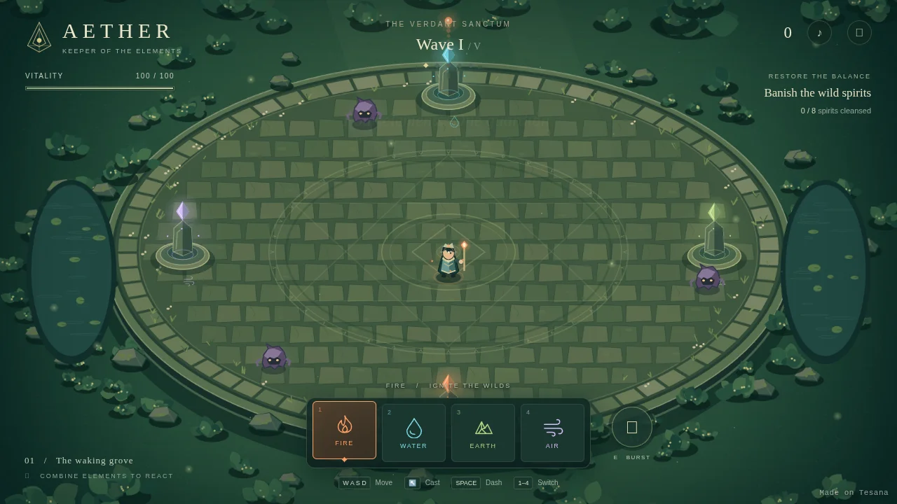 Aether — The Elemental Garden