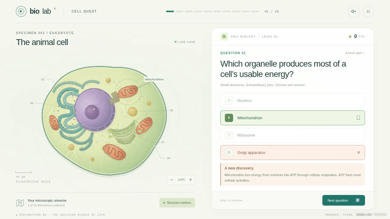BioLab — Cell Quest