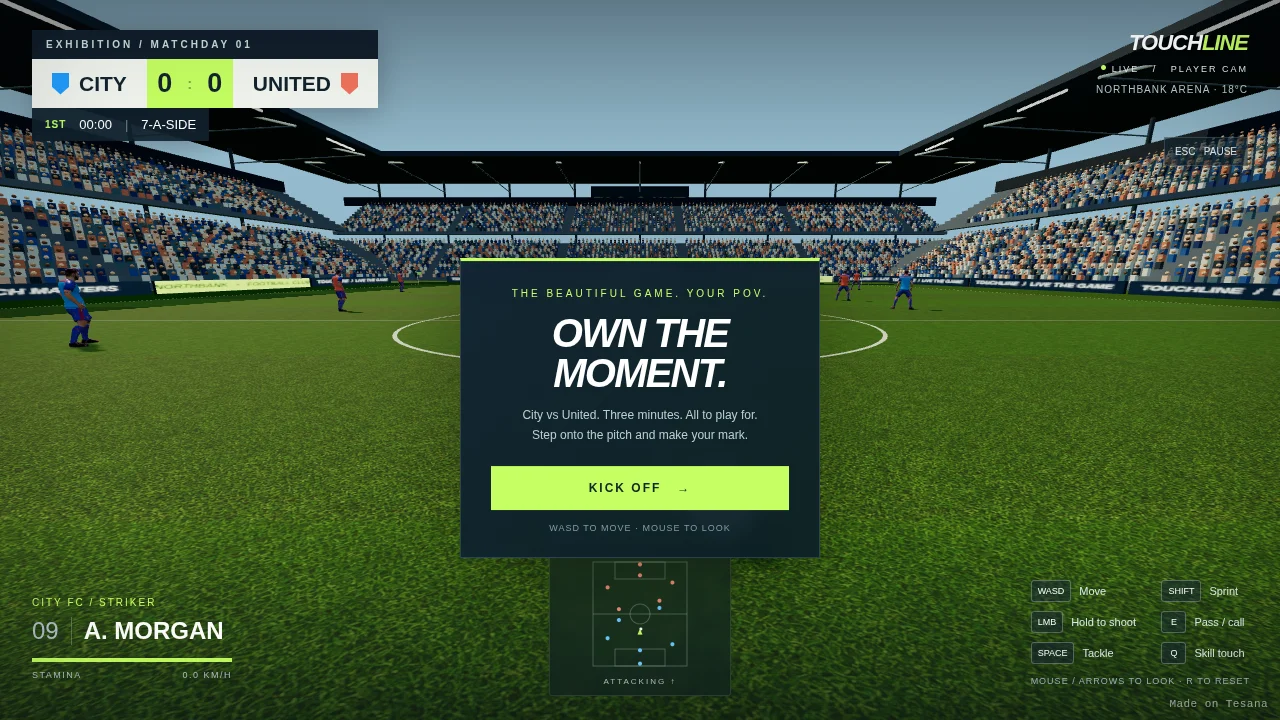TOUCHLINE — First Person Football