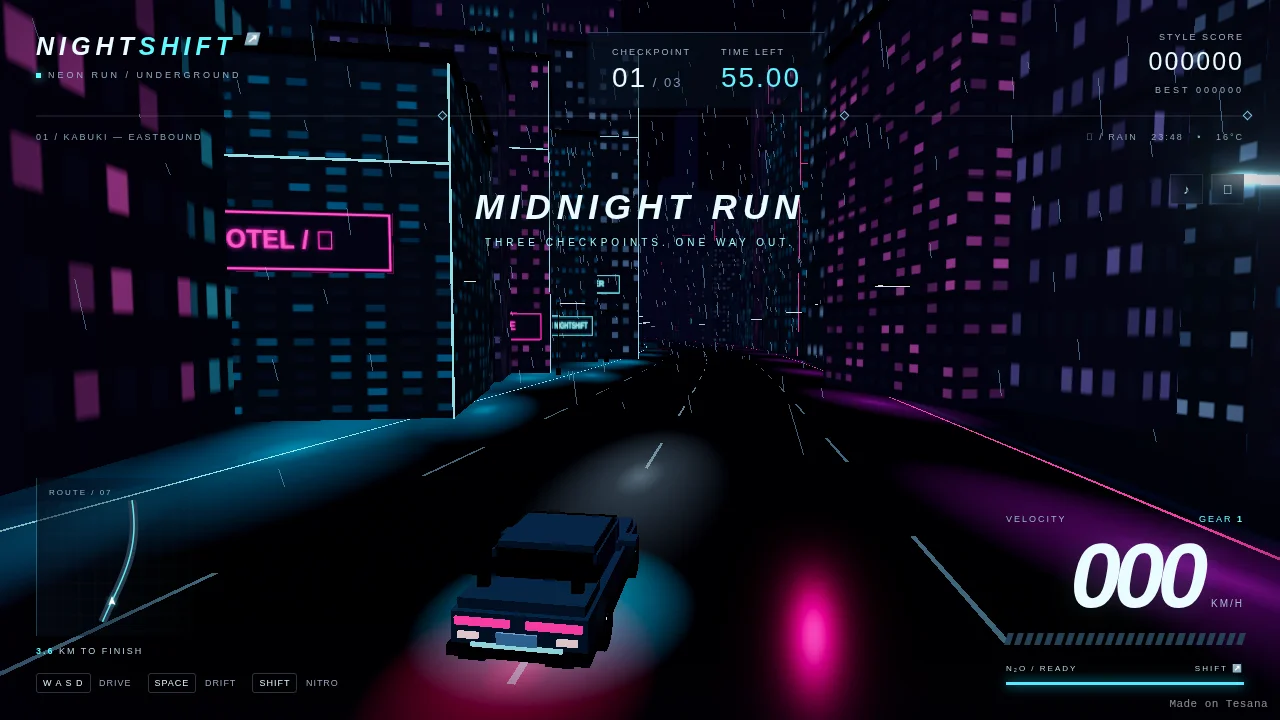 NIGHTSHIFT — Neon Run