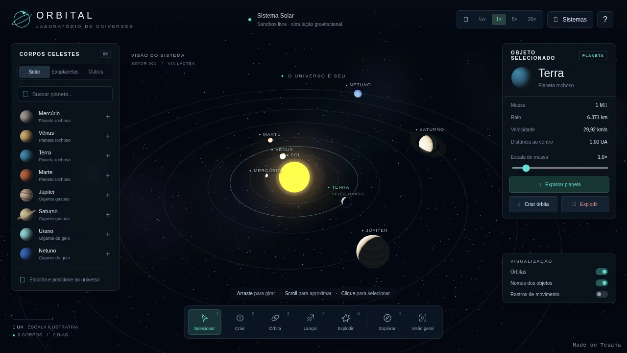 ORBITAL — Sandbox espacial