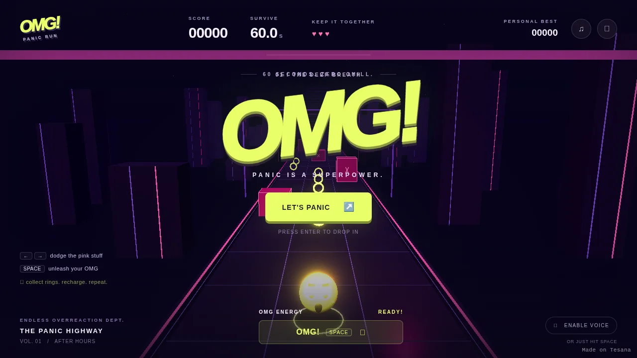 OMG! — Panic Run