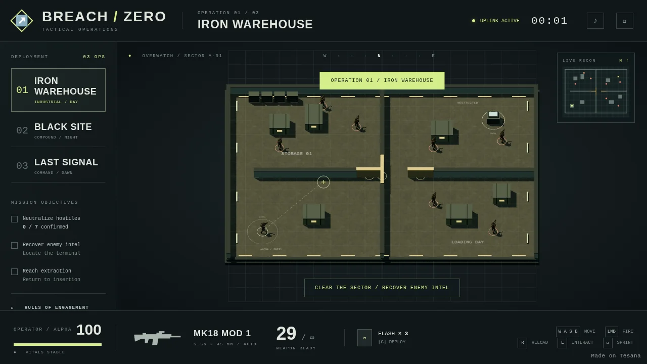 BREACH ZERO — Tactical Operations