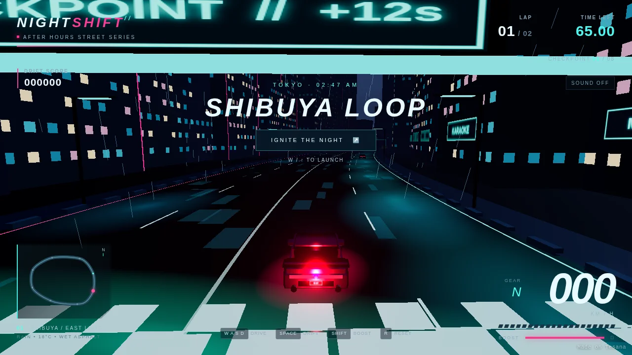 NIGHTSHIFT — Neon Drift
