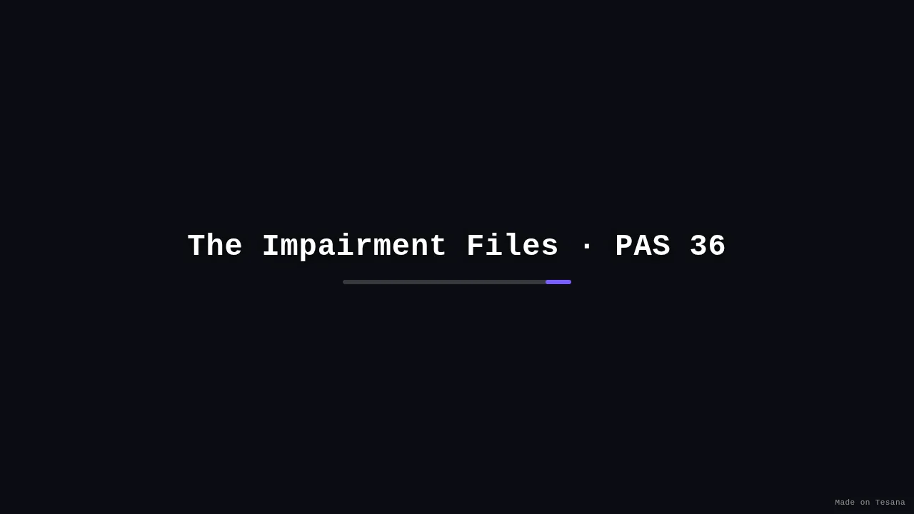 The Impairment Files · PAS 36