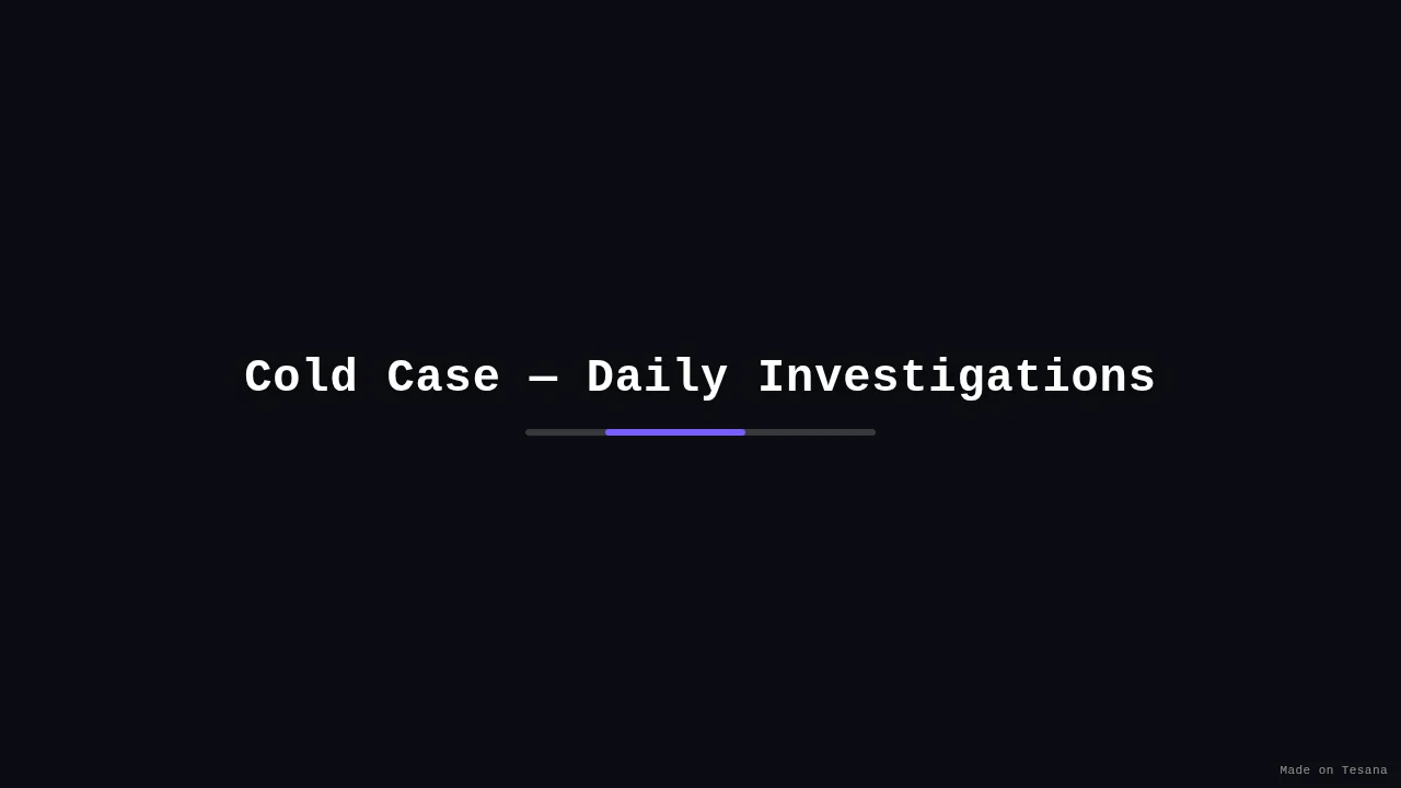 Cold Case — Daily Investigations