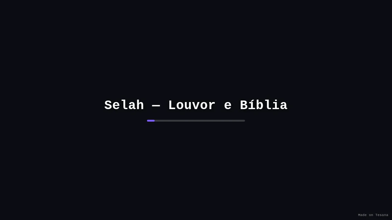 Selah — Louvor e Bíblia