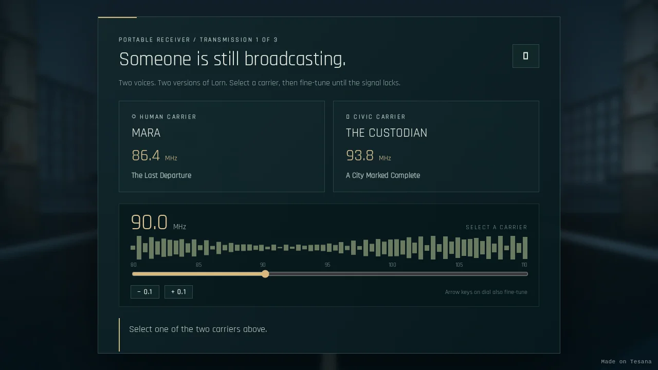 The Last Frequency