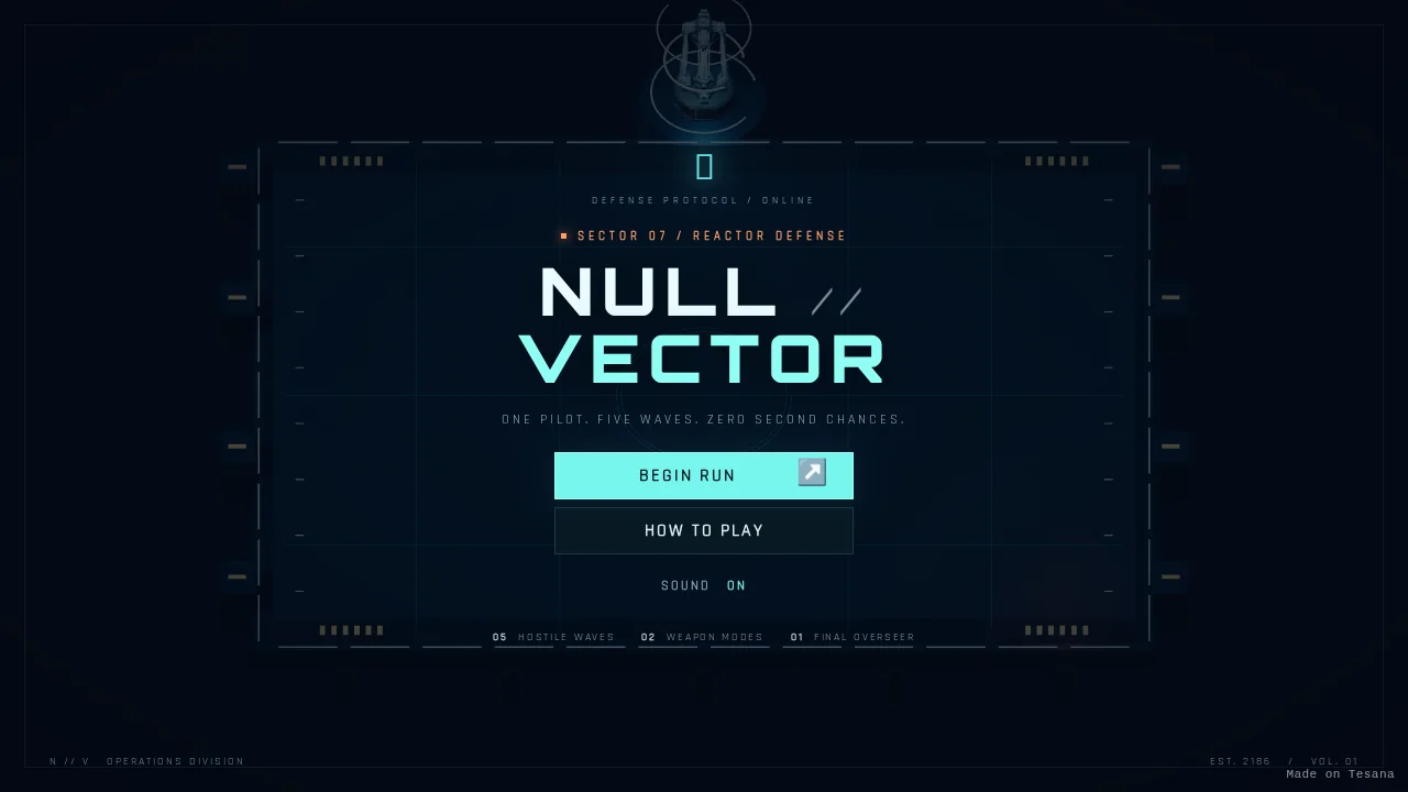 NULL // VECTOR — Reactor Defense