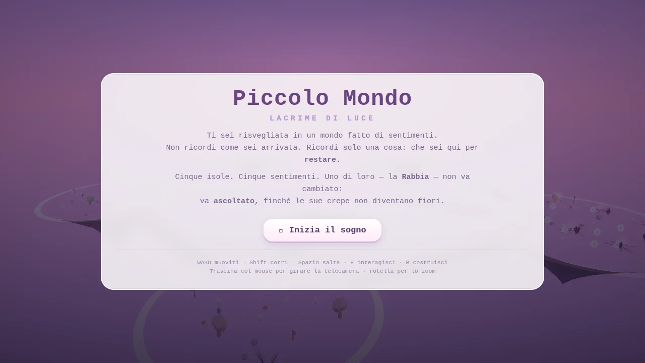Piccolo Mondo - Lacrime di Luce