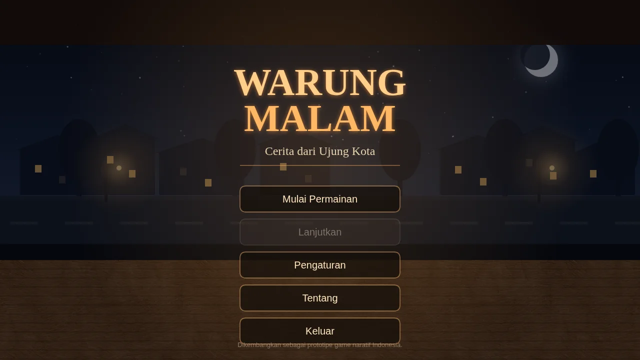 WARUNG MALAM: Cerita dari Ujung Kota